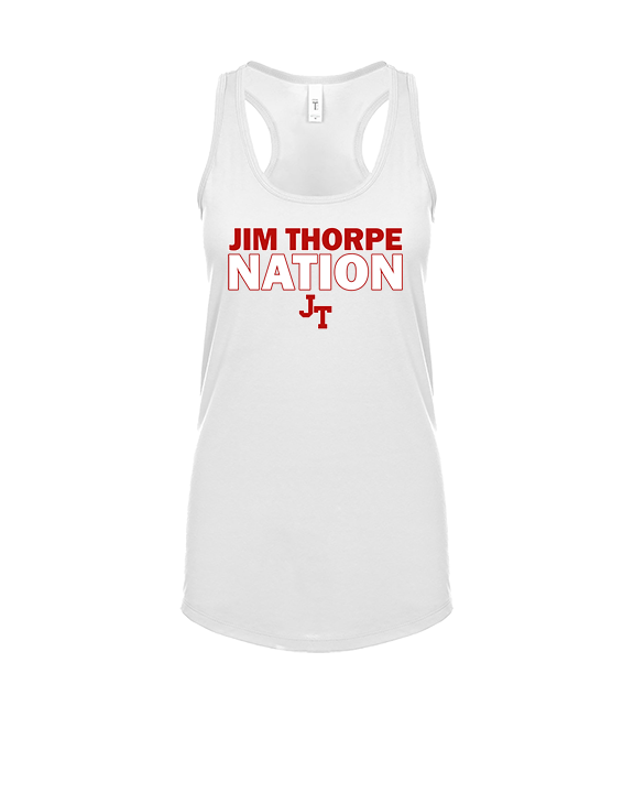 Jim Thorpe Area HS Track & Field Nation Blue Shirt - Womens Tank Top