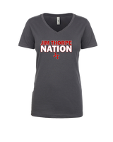 Jim Thorpe Area HS Track & Field Nation Blue Shirt - Womens Vneck