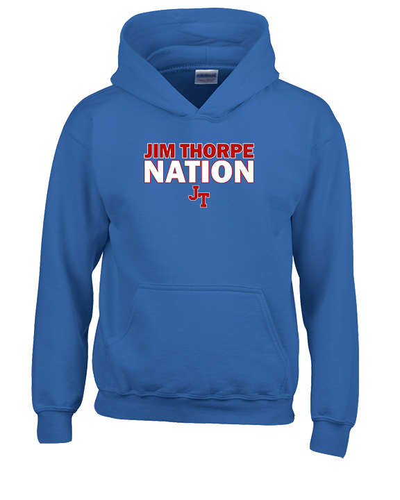 Jim Thorpe Area HS Track & Field Nation Blue Shirt - Youth Hoodie