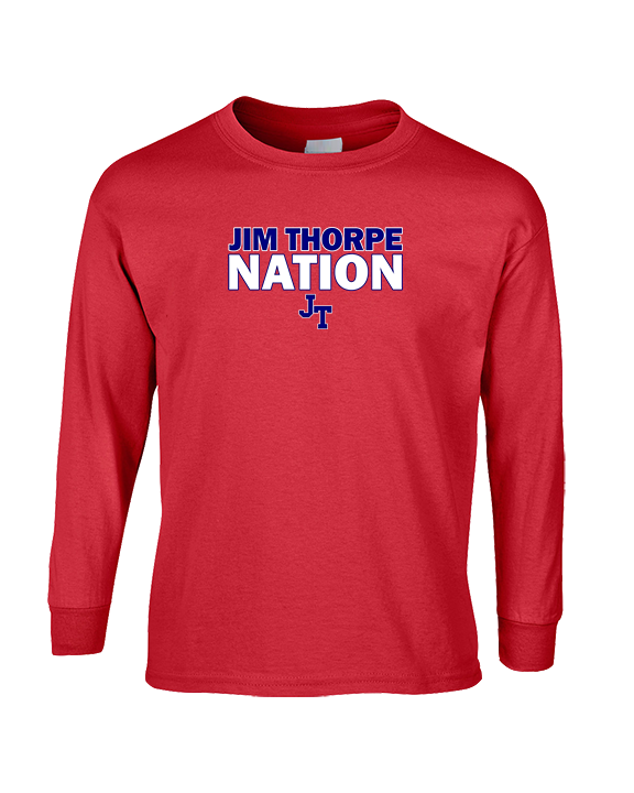 Jim Thorpe Area HS Track & Field Nation Red Shirt - Cotton Longsleeve