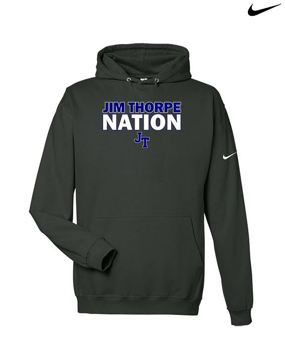 Jim Thorpe Area HS Track & Field Nation Red Shirt - Nike Club Fleece Hoodie