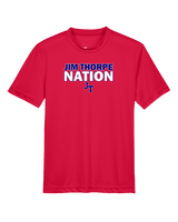 Jim Thorpe Area HS Track & Field Nation Red Shirt - Youth Performance Shirt