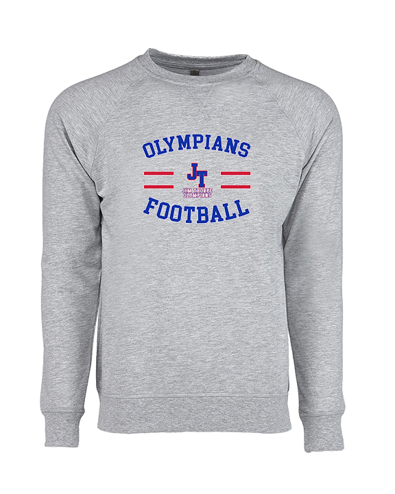 Jim Thorpe Football Curve - Crewneck Sweatshirt