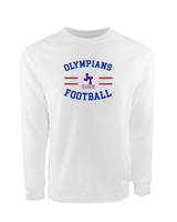 Jim Thorpe Football Curve - Crewneck Sweatshirt
