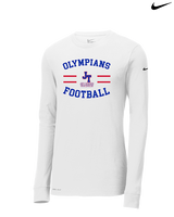 Jim Thorpe Football Curve - Mens Nike Longsleeve