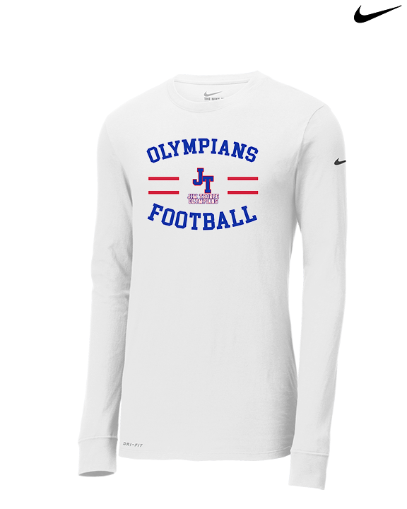 Jim Thorpe Football Curve - Mens Nike Longsleeve
