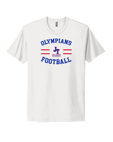 Jim Thorpe Football Curve - Mens Select Cotton T-Shirt