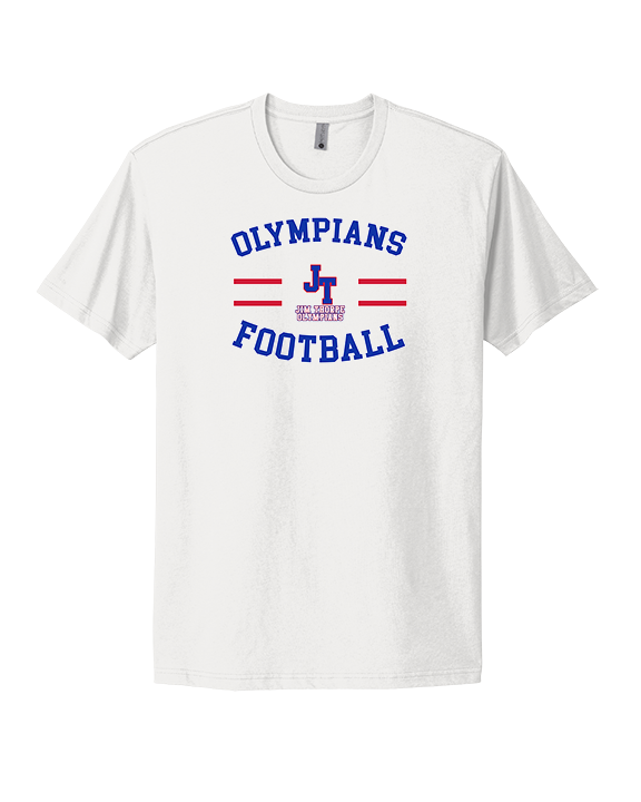 Jim Thorpe Football Curve - Mens Select Cotton T-Shirt