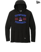 Jim Thorpe Football Curve - New Era Tri-Blend Hoodie