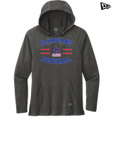 Jim Thorpe Football Curve - New Era Tri-Blend Hoodie