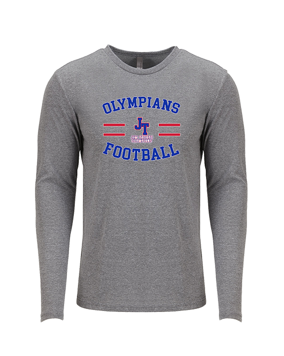 Jim Thorpe Football Curve - Tri-Blend Long Sleeve