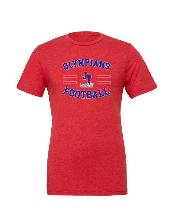 Jim Thorpe Football Curve - Tri-Blend Shirt