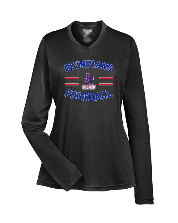 Jim Thorpe Football Curve - Womens Performance Longsleeve