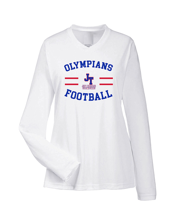 Jim Thorpe Football Curve - Womens Performance Longsleeve