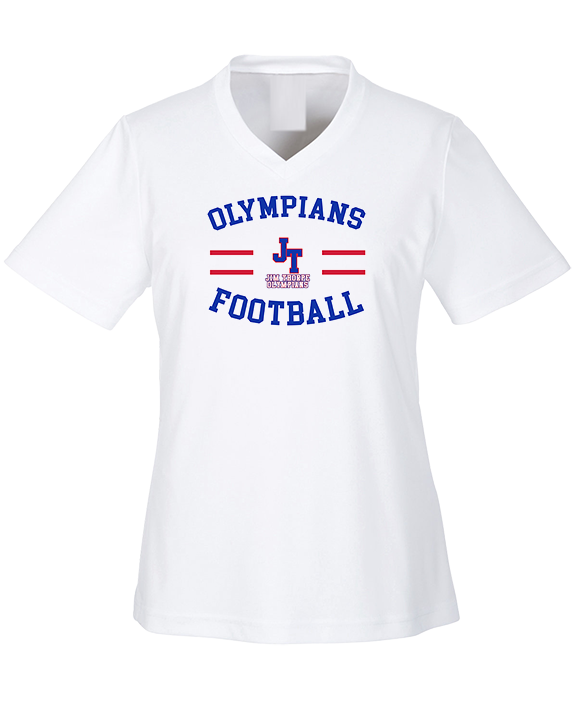 Jim Thorpe Football Curve - Womens Performance Shirt