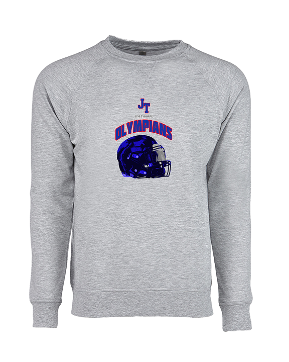 Jim Thorpe Football Helmet - Crewneck Sweatshirt
