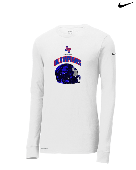 Jim Thorpe Football Helmet - Mens Nike Longsleeve