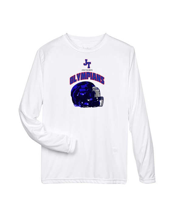 Jim Thorpe Football Helmet - Performance Longsleeve