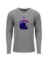 Jim Thorpe Football Helmet - Tri-Blend Long Sleeve