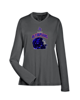 Jim Thorpe Football Helmet - Womens Performance Longsleeve