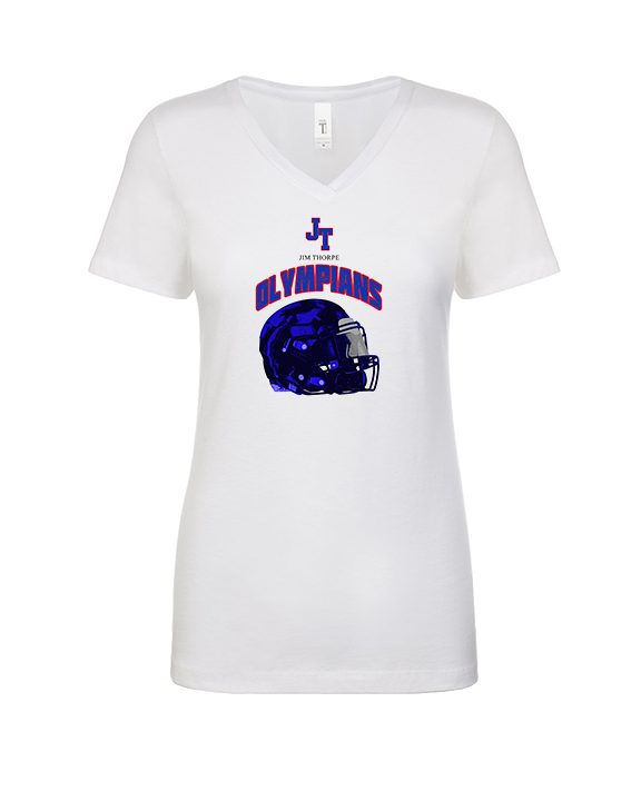 Jim Thorpe Football Helmet - Womens Vneck