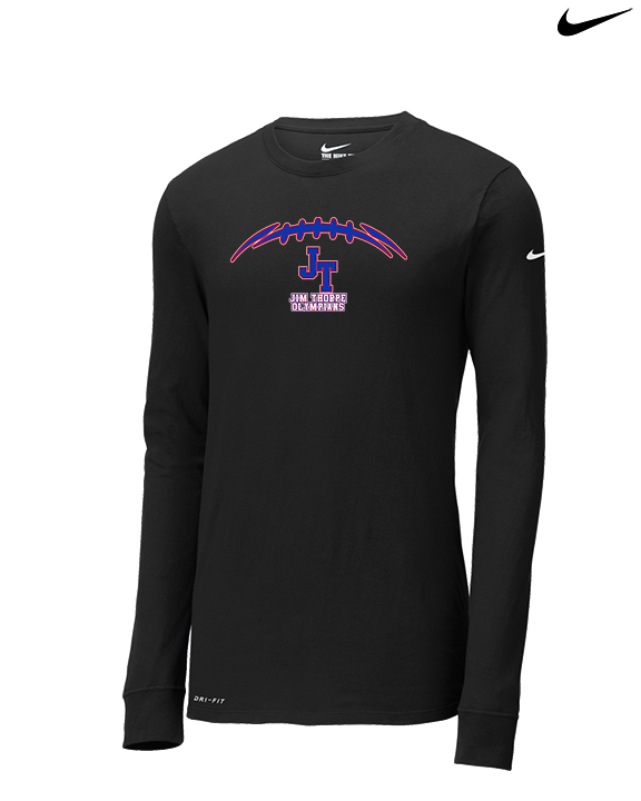 Jim Thorpe Football Laces - Mens Nike Longsleeve