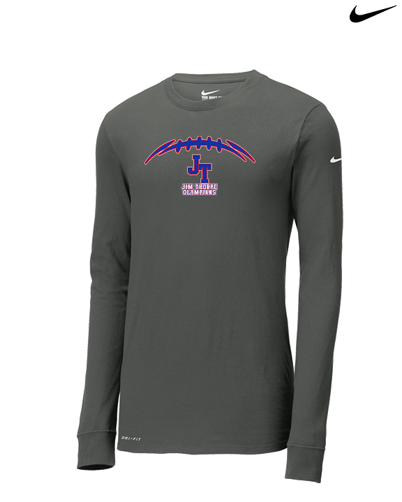 Jim Thorpe Football Laces - Mens Nike Longsleeve