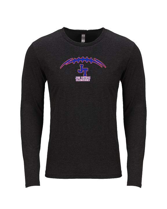 Jim Thorpe Football Laces - Tri-Blend Long Sleeve
