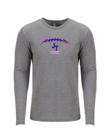 Jim Thorpe Football Laces - Tri-Blend Long Sleeve