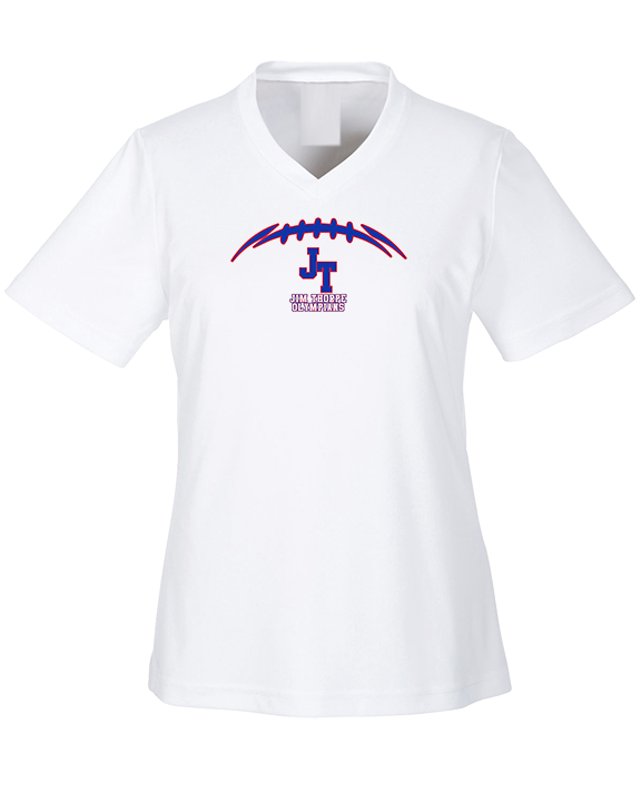 Jim Thorpe Football Laces - Womens Performance Shirt