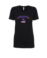 Jim Thorpe Football Laces - Womens Vneck