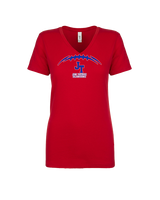 Jim Thorpe Football Laces - Womens Vneck