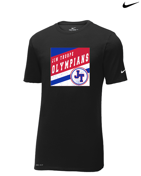 Jim Thorpe Football Square - Mens Nike Cotton Poly Tee