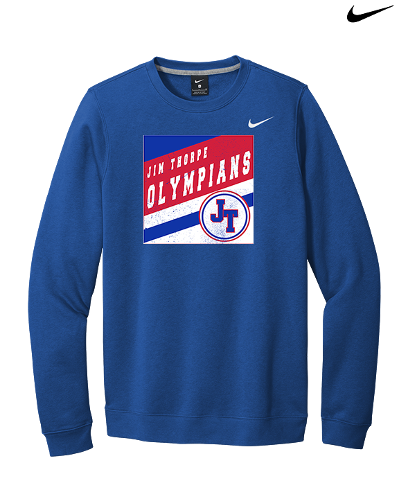 Jim Thorpe Football Square - Mens Nike Crewneck