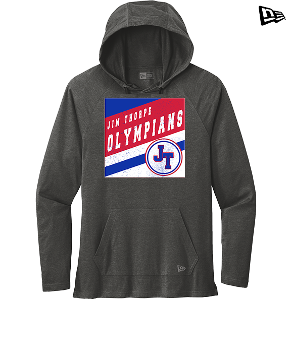 Jim Thorpe Football Square - New Era Tri-Blend Hoodie
