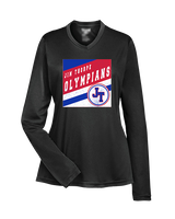 Jim Thorpe Football Square - Womens Performance Longsleeve