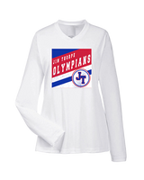 Jim Thorpe Football Square - Womens Performance Longsleeve