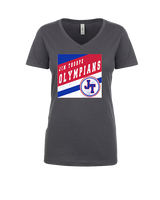 Jim Thorpe Football Square - Womens Vneck