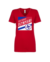 Jim Thorpe Football Square - Womens Vneck