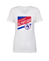Jim Thorpe Football Square - Womens Vneck