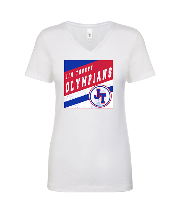 Jim Thorpe Football Square - Womens Vneck