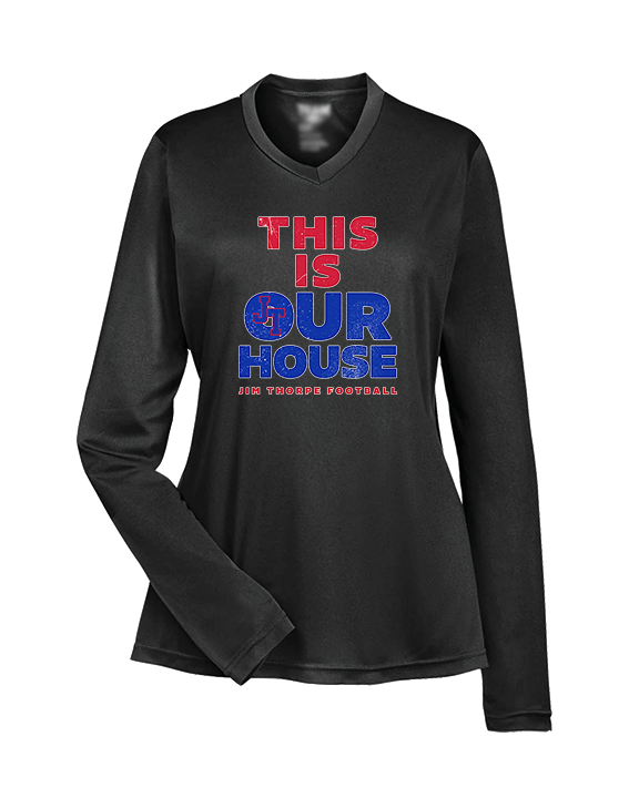 Jim Thorpe Football TIOH - Womens Performance Longsleeve
