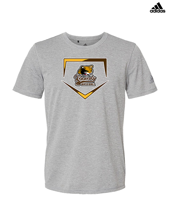 John F. Kennedy HS Baseball Plate - Mens Adidas Performance Shirt