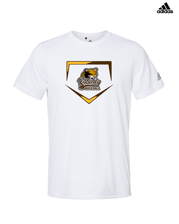 John F. Kennedy HS Baseball Plate - Mens Adidas Performance Shirt