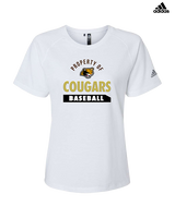 John F. Kennedy HS Baseball Property - Womens Adidas Performance Shirt