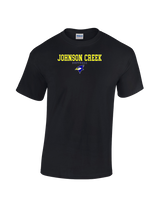 Johnson Creek HS Softball Block - Cotton T-Shirt