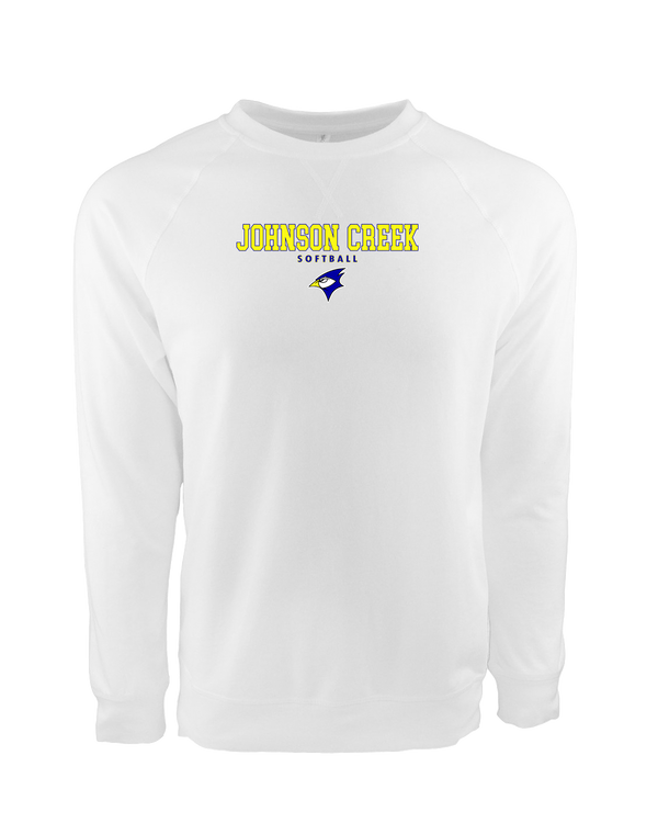 Johnson Creek HS Softball Block - Crewneck Sweatshirt