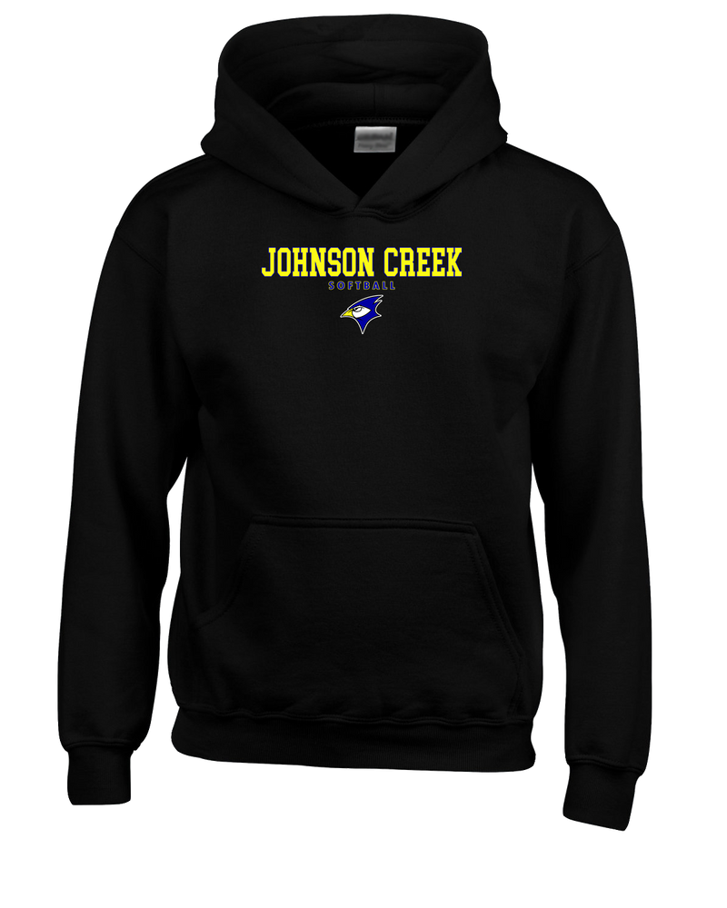 Johnson Creek HS Softball Block - Cotton Hoodie