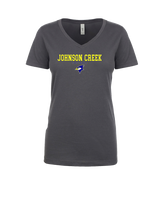 Johnson Creek HS Softball Block - Womens V-Neck