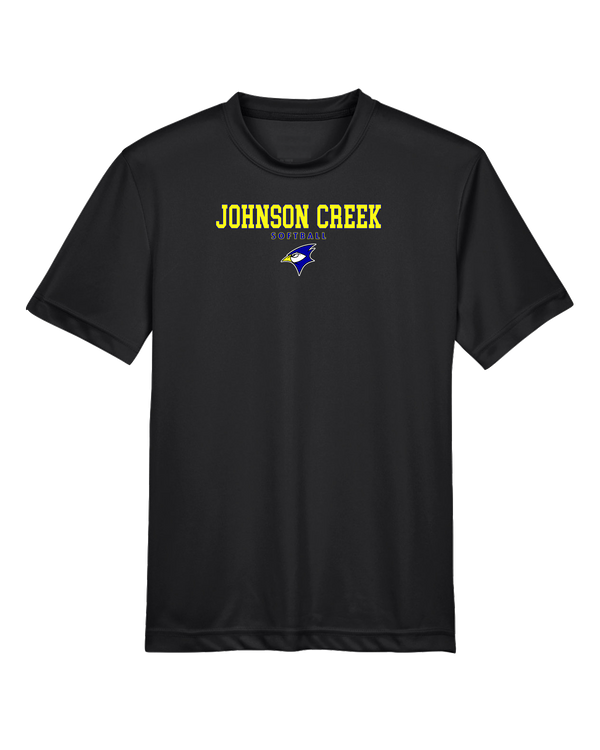 Johnson Creek HS Softball Block - Youth Performance T-Shirt